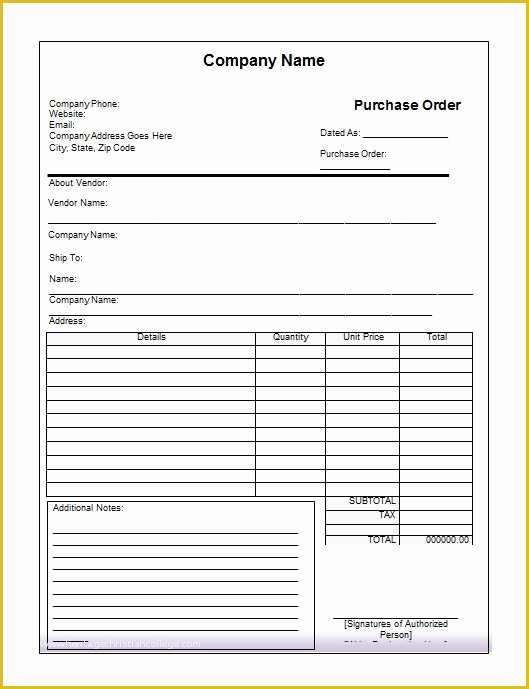 Free Purchase order Template Of 37 Free Purchase order Templates In Word & Excel