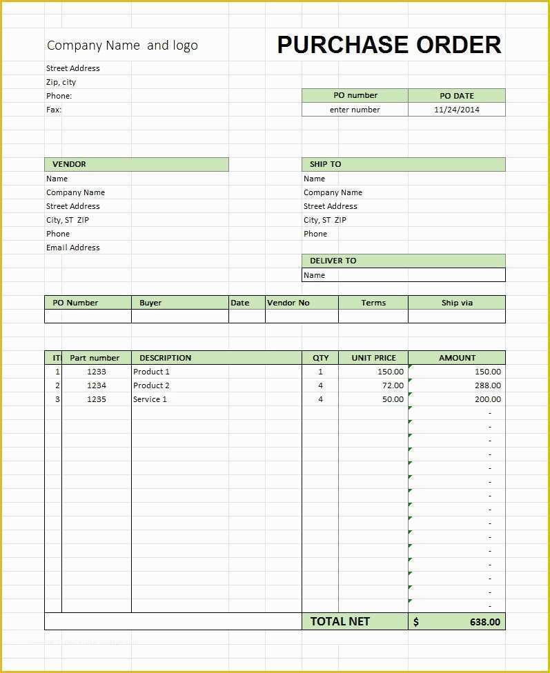 Free Purchase order Template Of 37 Free Purchase order Templates In Word & Excel