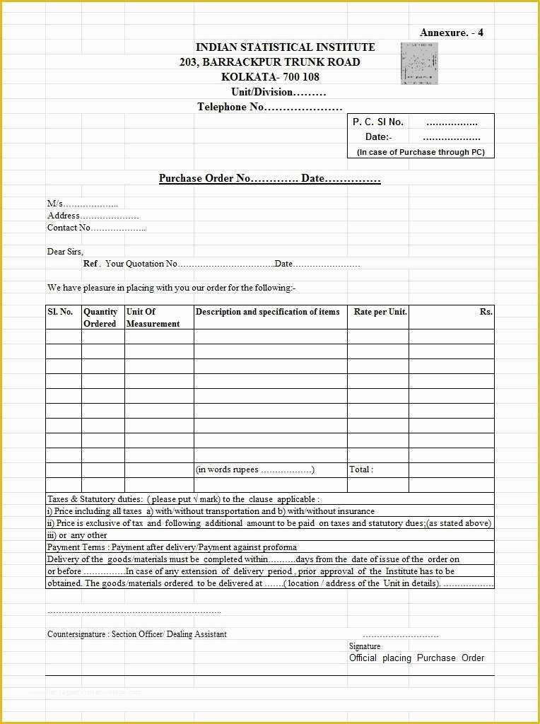 Free Purchase order Template Of 37 Free Purchase order Templates In Word &amp; Excel