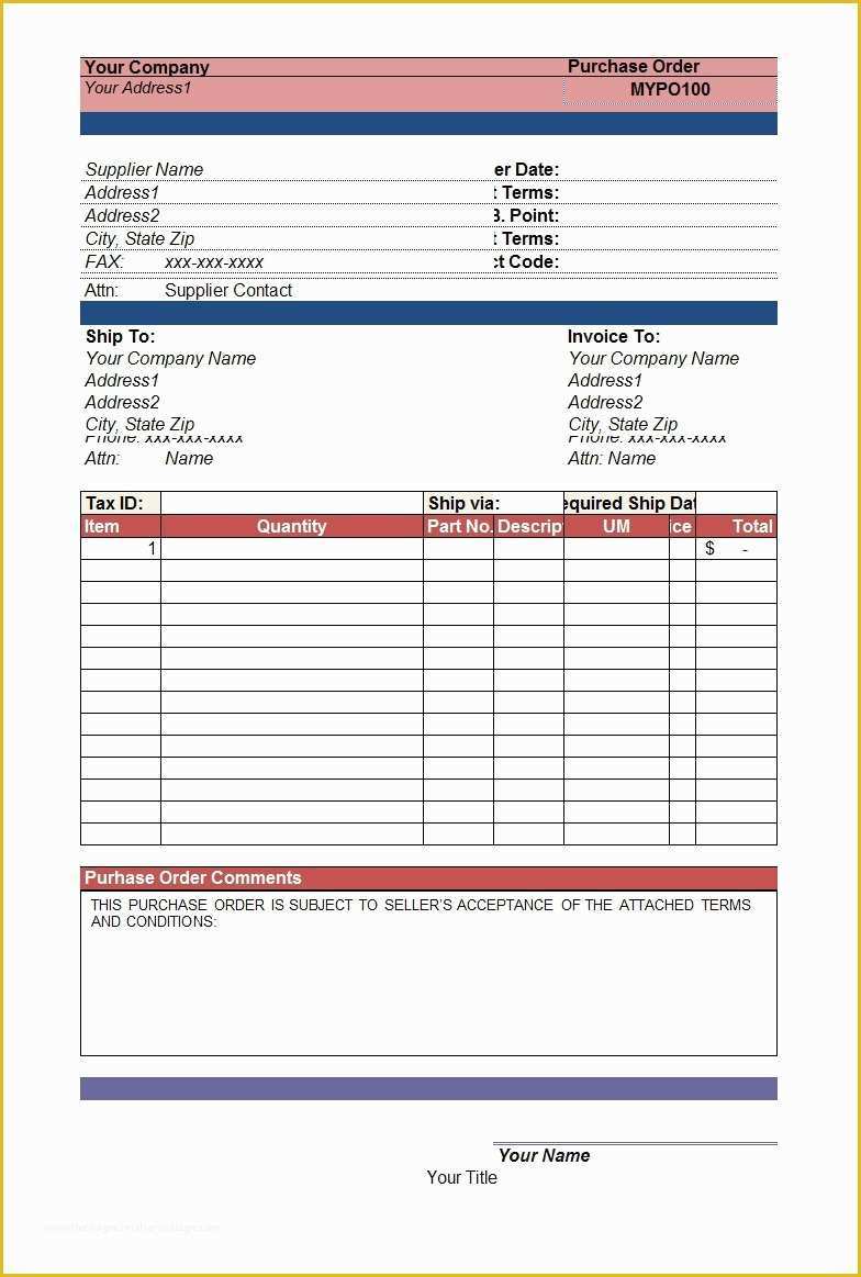 Free Purchase order Template Of 39 Free Purchase order Templates In Word &amp; Excel Free