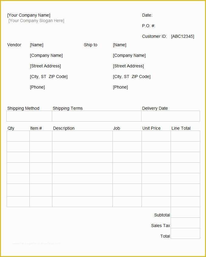 Free Purchase order Template Of 53 Purchase order Examples Pdf Doc