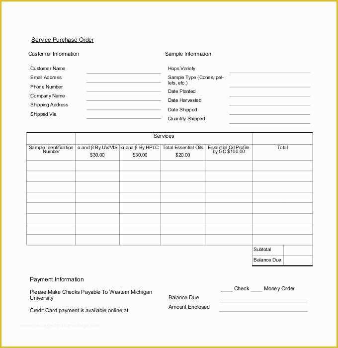Free Purchase order Template Of 53 Purchase order Examples Pdf Doc