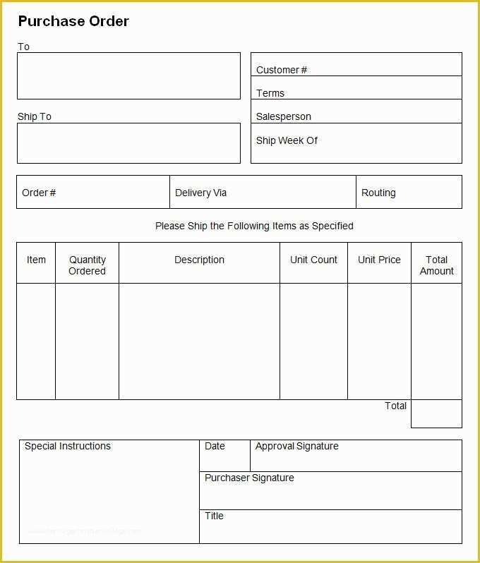 Free Purchase order Template Of 53 Purchase order Examples Pdf Doc