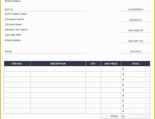Free Purchase order Template Of Free Purchase order Templates