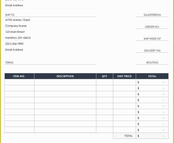 Free Purchase order Template Of Free Purchase order Templates