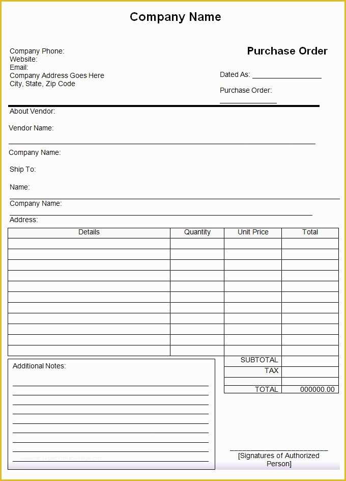 Free Purchase order Template Of Purchase order Template 43 Free Word Excel Pdf