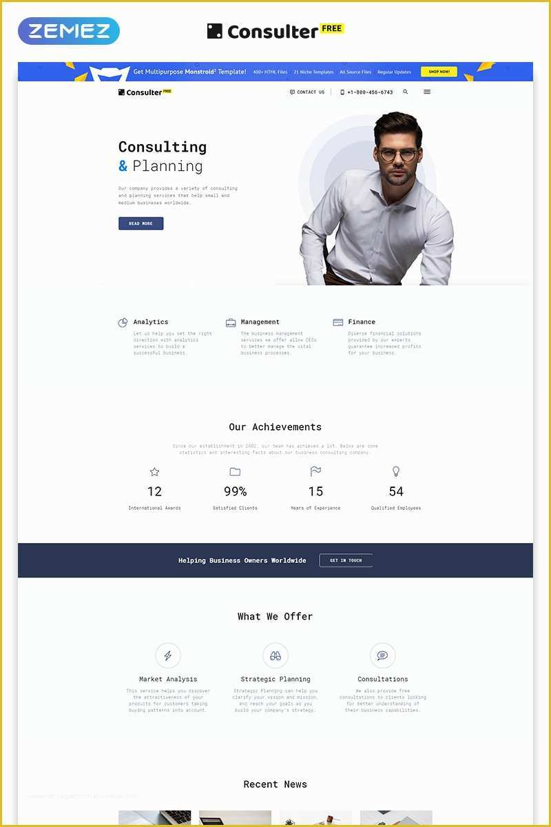 Free Python Web Templates Of Free HTML5 theme for Consulting Firm