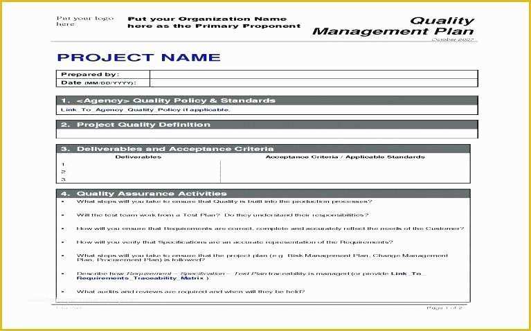 Free Quality Management System Template Of Free Quality Management System Template Work Instruction