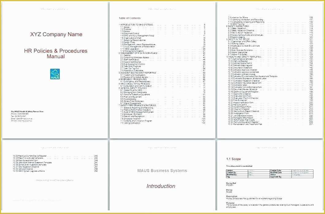 Free Quality Manual Template Download Of Quality Manual Template