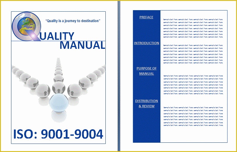Free Quality Manual Template Download Of Quality Manual Templates