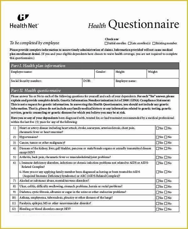 Free Questionnaire Template Of Questionnaire Template 9 Free Word Pdf Documents