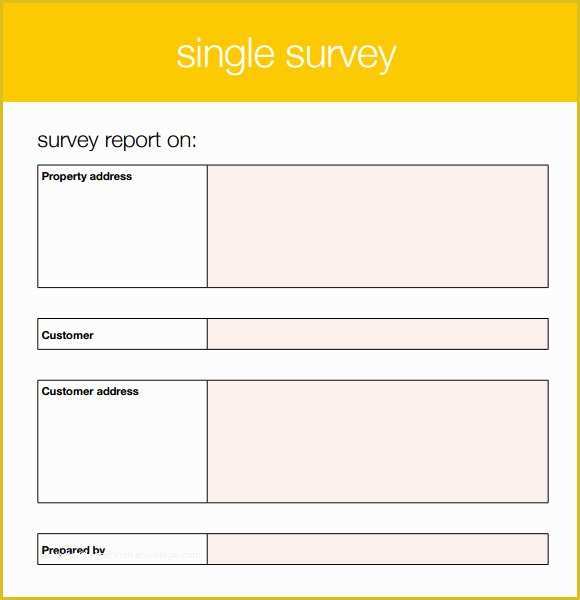 Free Questionnaire Template Of Sample Blank Survey 6 Documents In Pdf Word