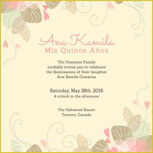 Free Quinceanera Save the Date Templates Of Customize 40 Quinceanera Invitation Templates Online Canva