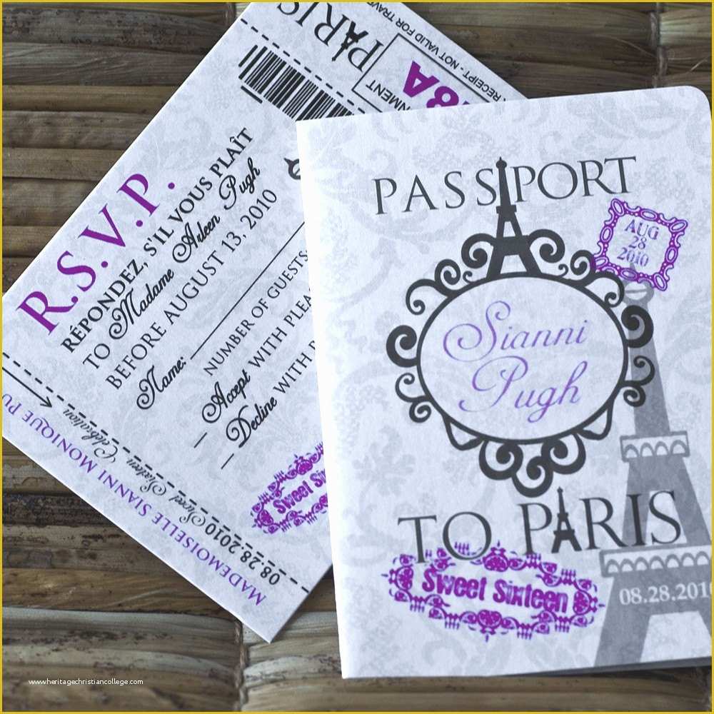 Free Quinceanera Save the Date Templates Of Deposit Passport Invitation or Save the Date Sianni S