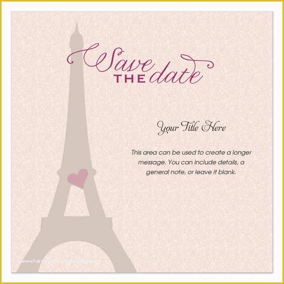 Free Quinceanera Save the Date Templates Of Eiffel tower Paris Save the Date Invitations & Cards On