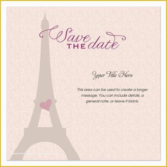 Free Quinceanera Save the Date Templates Of Eiffel tower Paris Save the Date Invitations &amp; Cards On