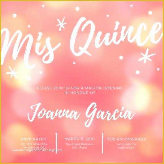 Free Quinceanera Save the Date Templates Of Invitation Creative Free Quinceanera Save the Date