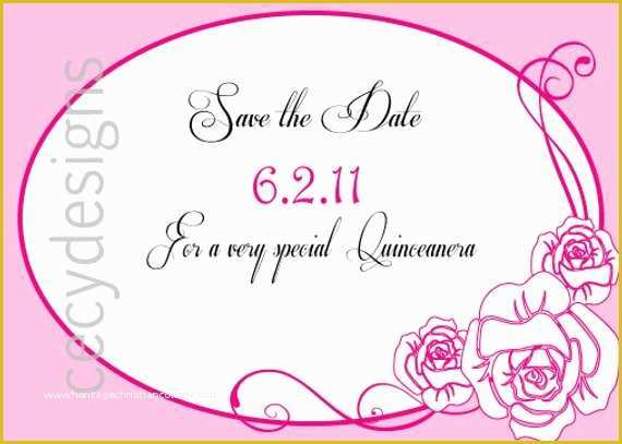 Free Quinceanera Save the Date Templates Of Items Similar to Quinceanera Save the Date On Etsy