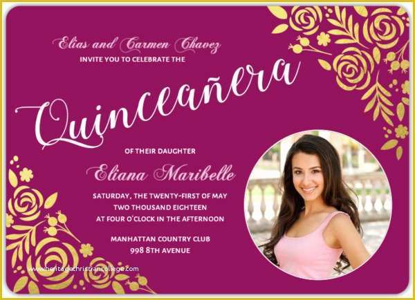 Free Quinceanera Save the Date Templates Of Quinceanera Invitation Wording Ideas &amp; Inspiration From