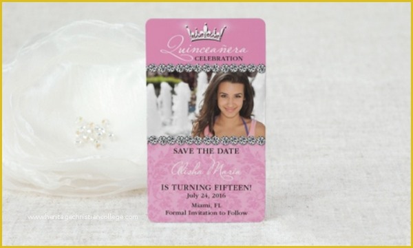 Free Quinceanera Save the Date Templates Of Quinceanera Invitations Trend Save the Date
