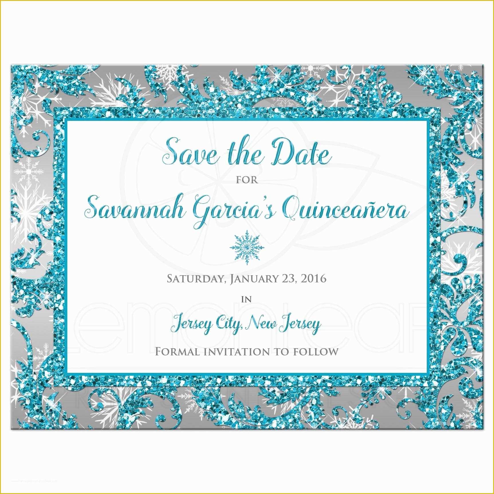 Free Quinceanera Save the Date Templates Of Quinceañera Save the Date Card