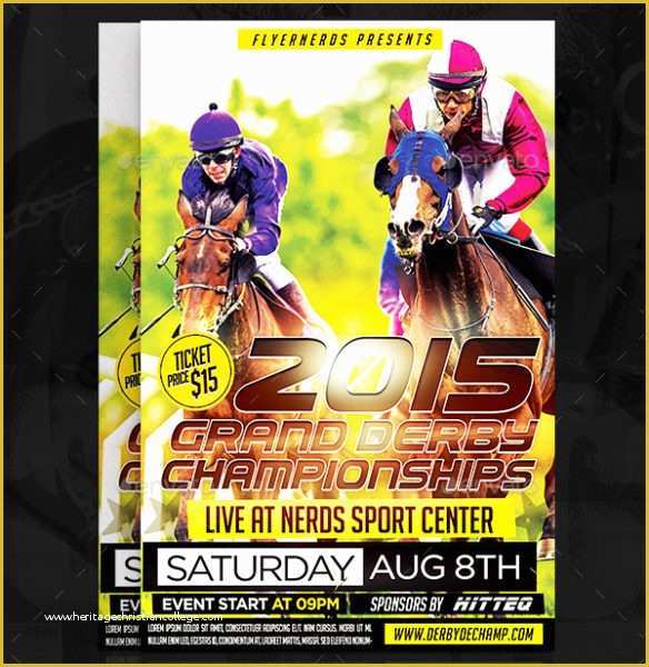 Free Race Flyer Template Of 21 Horse Racing Flyer Templates Psd Ai Eps format
