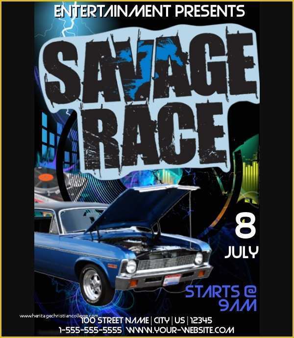 Free Race Flyer Template Of 23 Racing Flyer Designs Psd Vector Eps Jpg Download