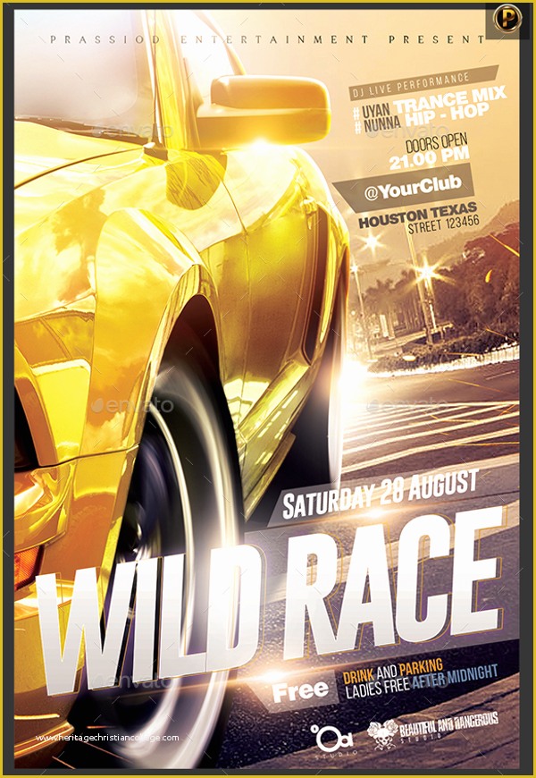 Free Race Flyer Template Of 35 Racing Flyer Templates Free Psd Word Designs