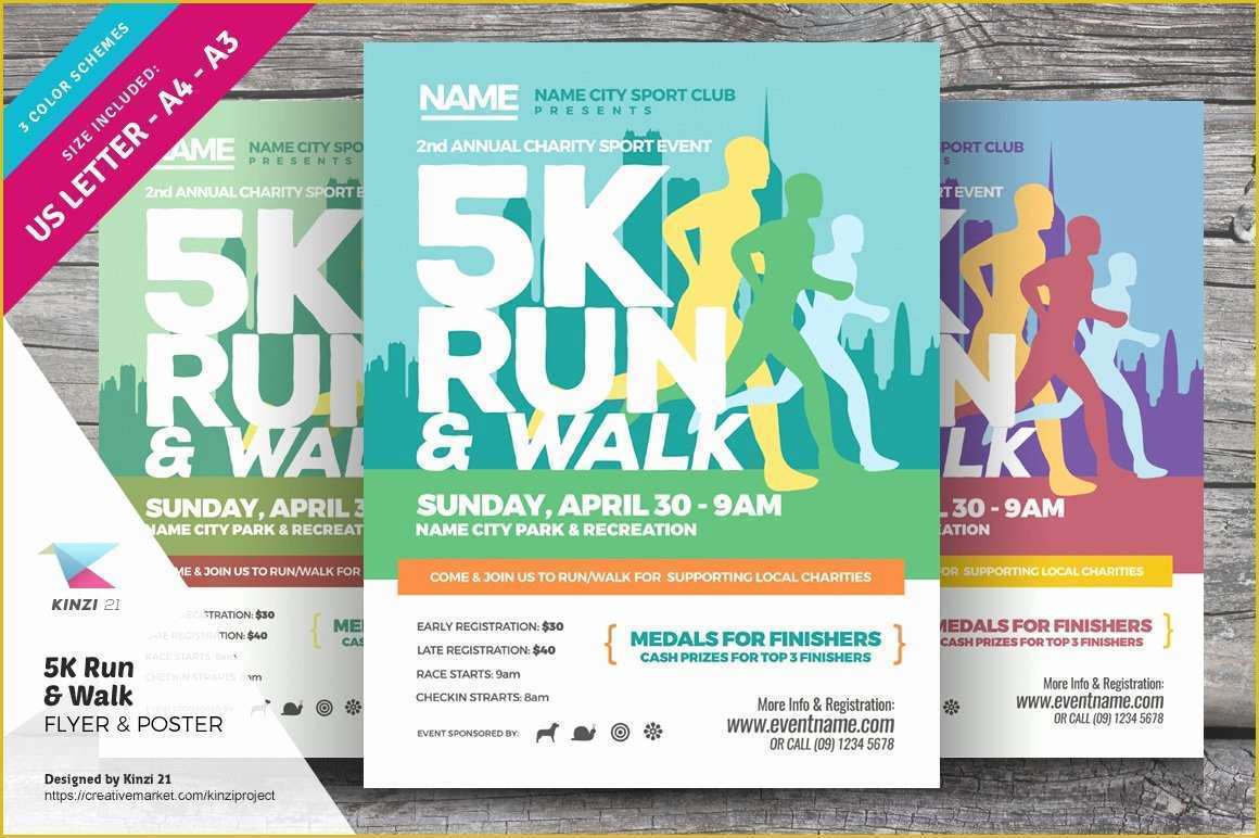 Free Race Flyer Template Of 5k Run &amp; Walk Flyer and Poster Flyer Templates