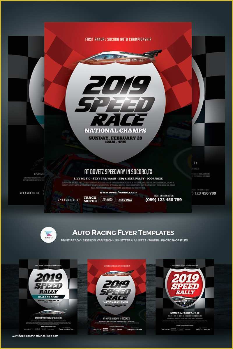 Free Race Flyer Template Of Auto Racing Flyer Corporate Identity Template