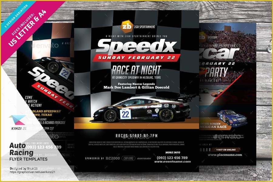 Free Race Flyer Template Of Auto Racing Flyer Templates by Kinzi21