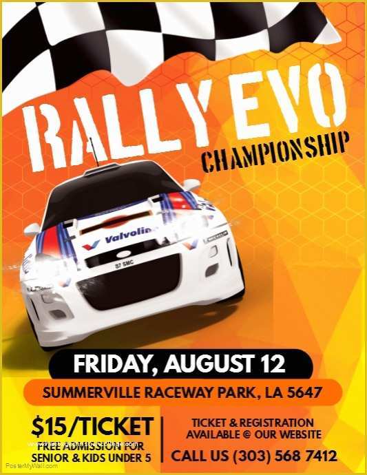 Free Race Flyer Template Of Copy Of Racing Car Flyer