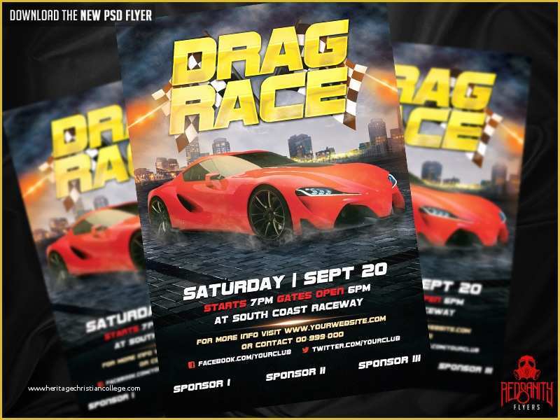 Free Race Flyer Template Of Drag Race Flyer Psd Template by Iamredsanity On Deviantart