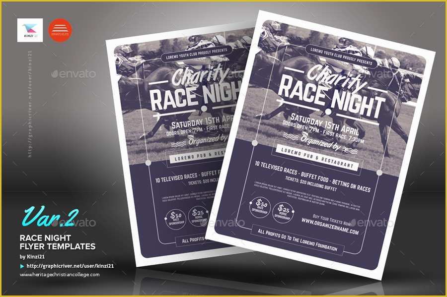 Free Race Flyer Template Of Race Night Flyer Templates by Kinzi21