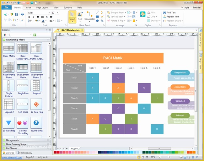 Free Raci Powerpoint Template Of Raci software Excellent Raci Matrix Maker