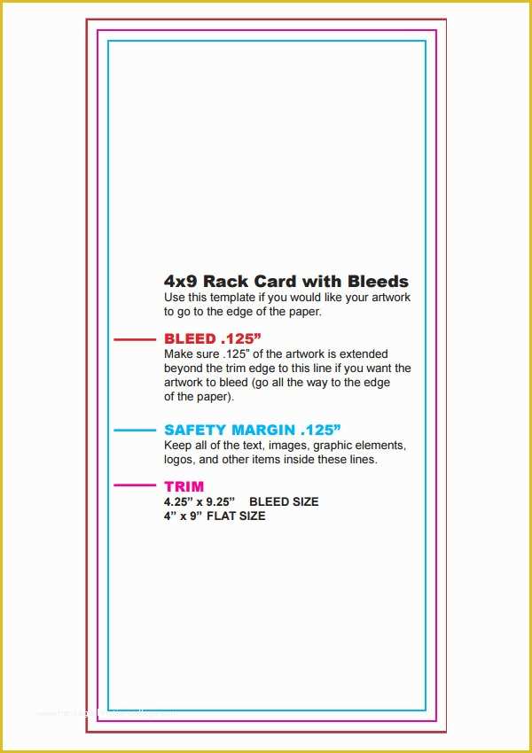 Free Rack Card Template Of 8 Sample Rack Card Templates