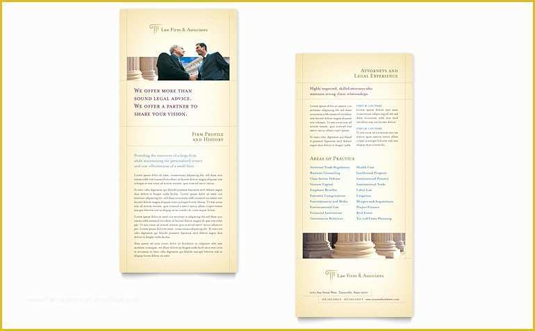 Free Rack Card Template Of attorney &amp; Legal Services Rack Card Template Word