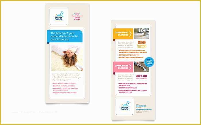Free Rack Card Template Of Carpet Cleaning Rack Card Template Word & Publisher