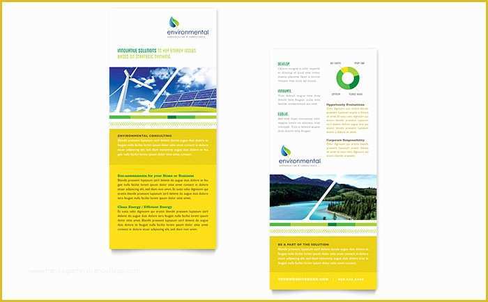 Free Rack Card Template Of Environmental Conservation Rack Card Template Design