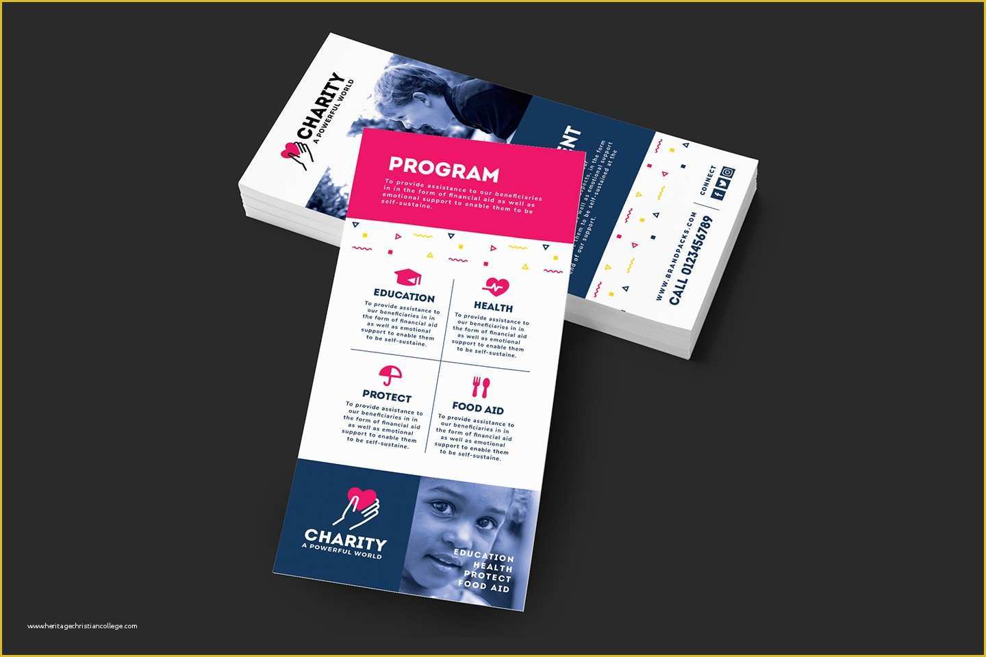 Free Rack Card Template Of Free Charity Rack Card Template for Shop