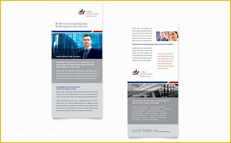 Free Rack Card Template Of Legal & Government Services Rack Card Template Word