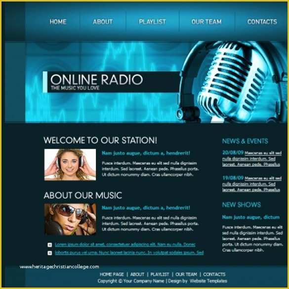 Free Radio Station Website Templates Of 26 Radio Station Website themes & Templates