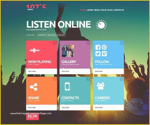 Free Radio Station Website Templates Of 29 Radio Station Website themes & Templates