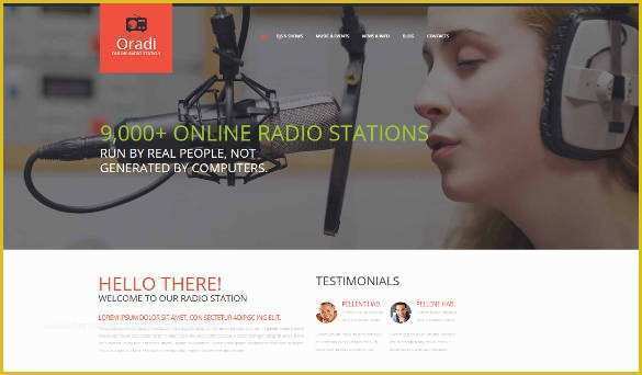Free Radio Station Website Templates Of 29 Radio Station Website themes & Templates