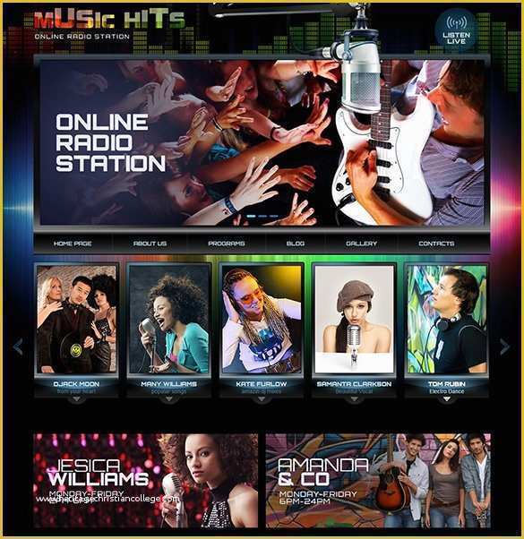 Free Radio Station Website Templates Of 30 Radio Station Wordpress themes & Templates