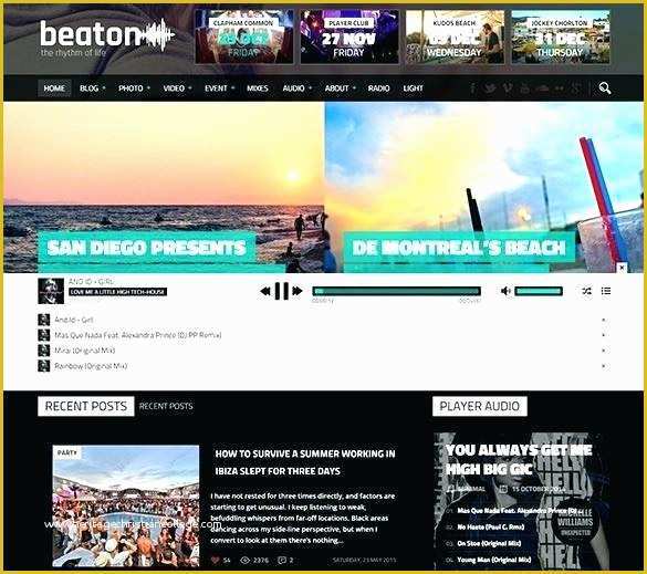 Free Radio Station Website Templates Of Internet Radio Station Website Template Free Blog