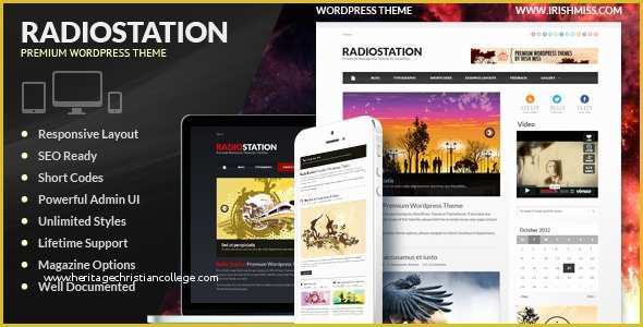 Free Radio Station Website Templates Of Radio Station – Premium Wordpress theme