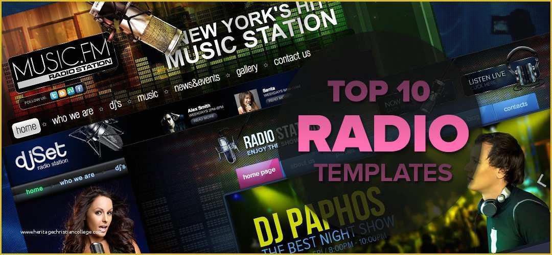 Free Radio Station Website Templates Of Radio Station Website Templates
