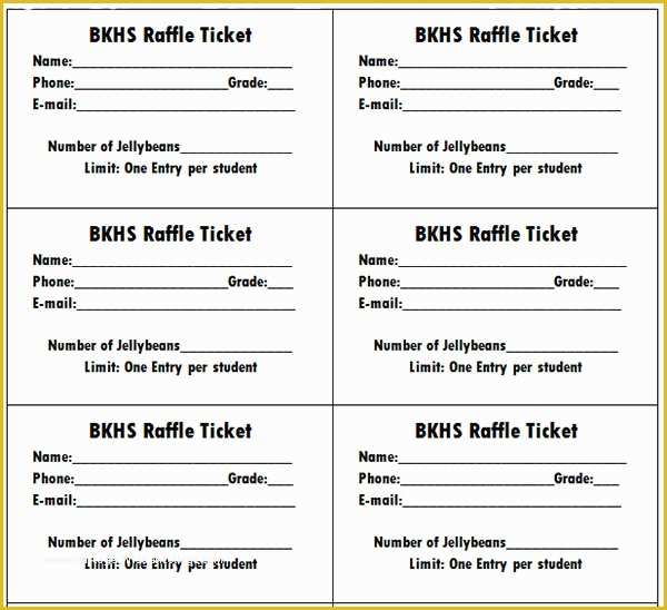 Free Raffle Ticket Template Of 10 Best Of Printable Raffle Ticket Templates Free