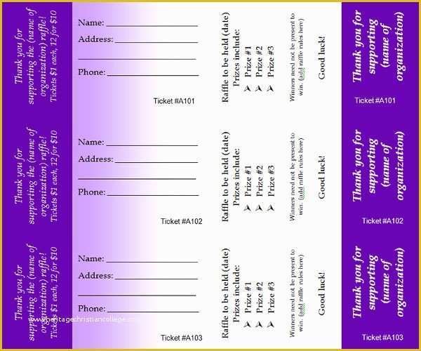 Free Raffle Ticket Template Of 34 Raffle Ticket Template Free Word Pdf Psd Doc